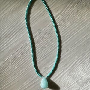 Oval Shaped Turquoise Necklace